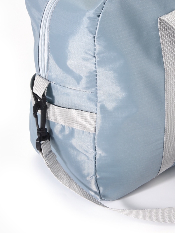 Сумка дорожная на молнии, серая