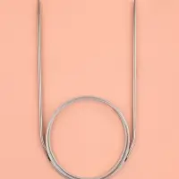 Спицы круговые, для вязания, с металлическим тросом, d=2.5 мм, 14/100 см