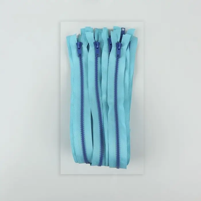 Молния «Трактор», №5, разъёмная, замок автомат, 50 см, голубая Молния «Трактор», №5, разъёмная, замок автомат, 50 см, голубая