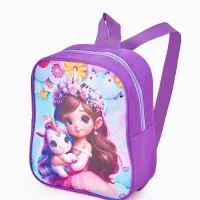 Рюкзак детский 20,5*9*24, отд на молнии, девочка сиреневый