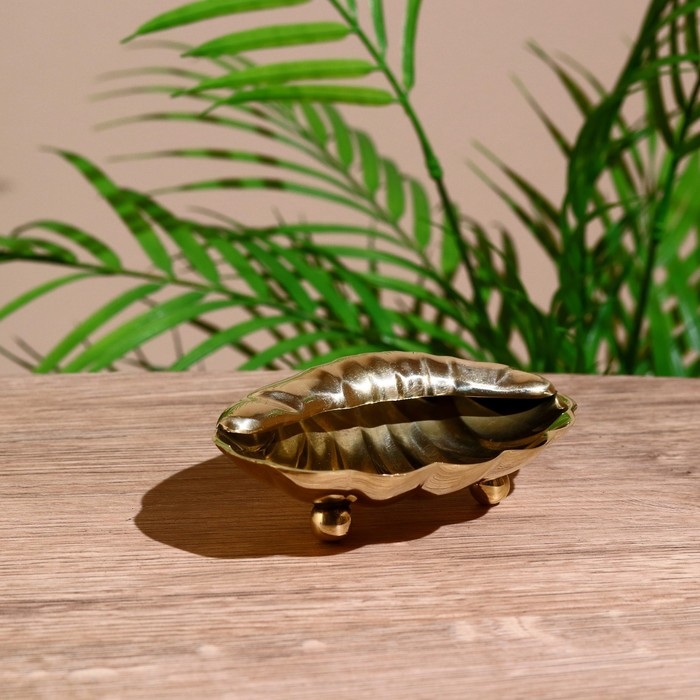 Блюдо "Ракушка" латунь 13х9х3,5 см