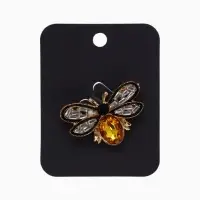 Брошь &laquo;Муха&raquo;, тренд, цветная в золоте