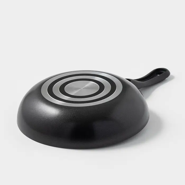 Сковорода Forever, d=20 см, стеклянная крышка, съёмная ручка, антипригарное покрытие, алюминий, чёрная