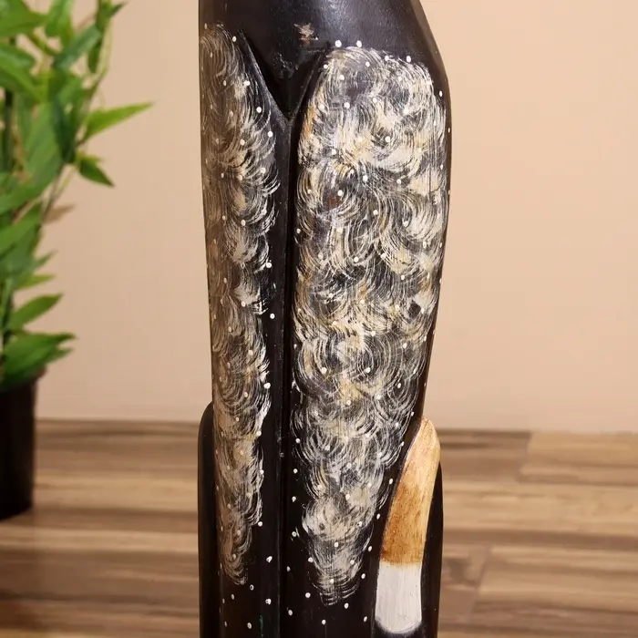 Сувенир Сувенир "Кошка с золотистым рисунком" дерево 7х16х100 см