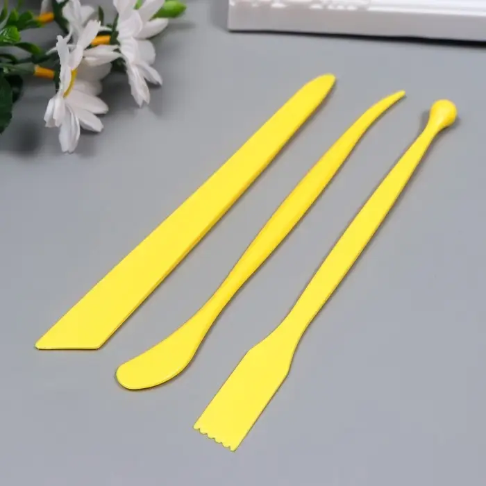 Инструменты для моделирования и придания формы набор 3 шт пластик 18 см МИКС Инструменты для моделирования и придания формы набор 3 шт пластик 18 см МИКС