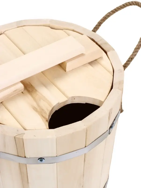 Запарник - ведро для бани и сауны, 9 л, липа, пластиковая вставка, с крышкой, &laquo;Добропаровъ&raquo;