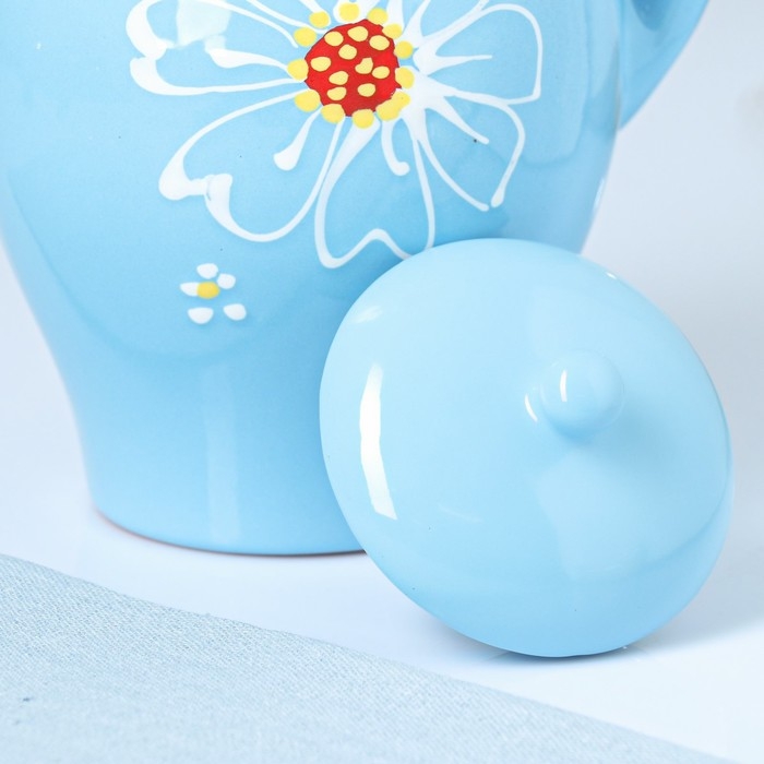 Кувшин Кувшин "Дачный" 1,4л / 22,5х13,5см, ромашка голубая