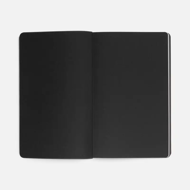 Ежедневник Trait, недатированный, черный с красным