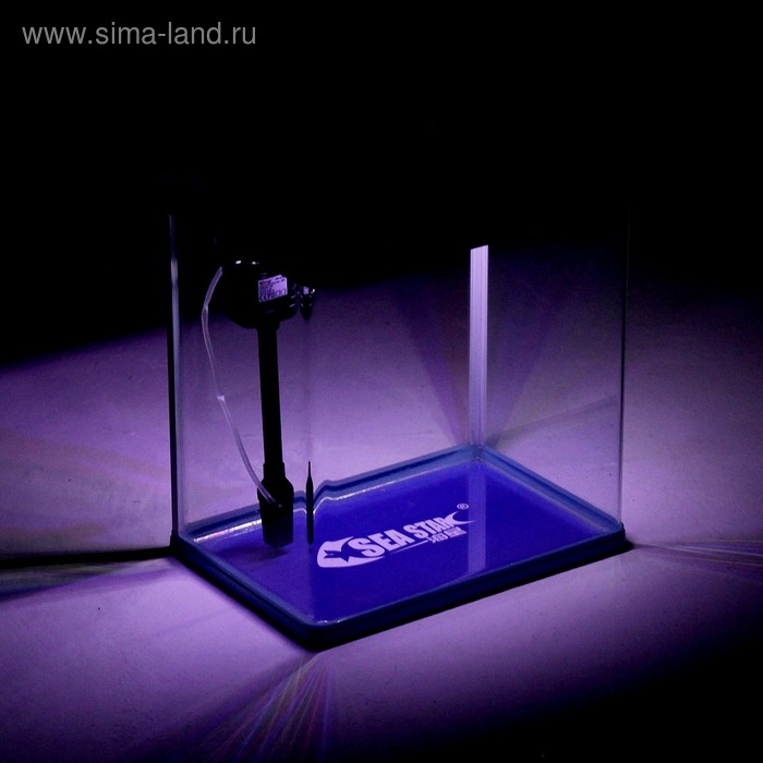 Аквариум SeaStar HX-390F в комплекте: LED-лампа 3х цветная, 7 режимов, фильтр, 30 л, голубой Аквариум SeaStar HX-390F в комплекте: LED-лампа 3х цветная, 7 режимов, фильтр, 30 л, голубой