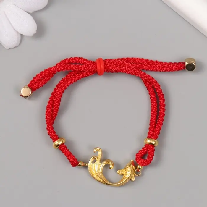 Браслет - талисман фэншуй &laquo;Растительный узор&raquo;, набор 5 шт., регулируемая длина