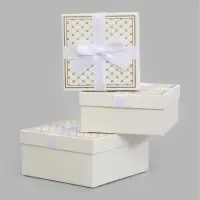 Набор подарочных коробок 3 в 1, 19&times;19&times;9.5 см, 17&times;17&times;8 см, 15&times;15&times;6.5 см