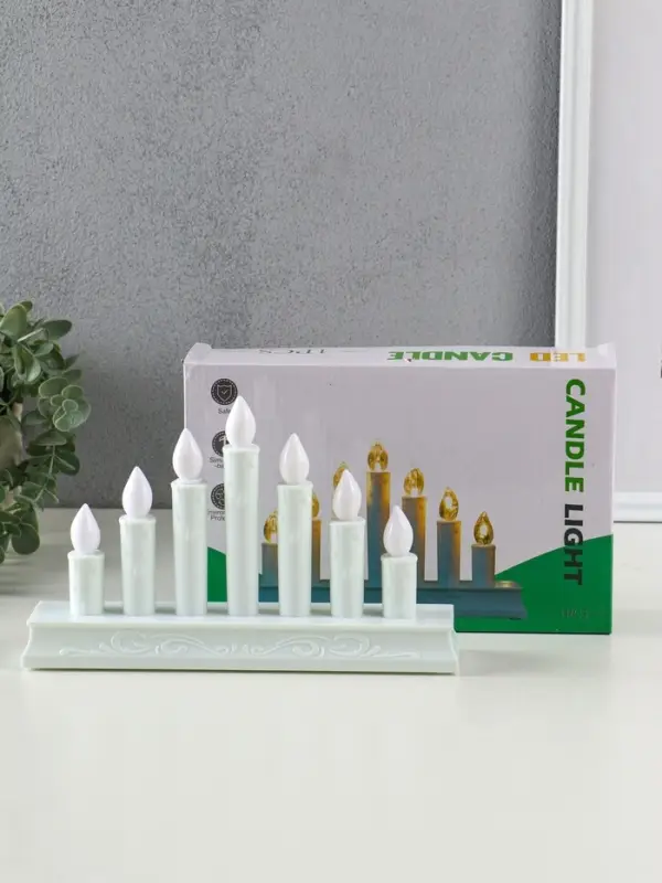 Светодиодная свеча LED RISALUX «Семь свечей» 3хAAA белый 23,7х5х15 см