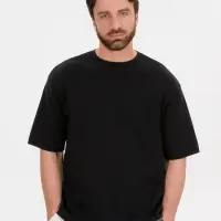 Джемпер с коротким рукавом Siluetti Volumica, черный, размер XL/XXL