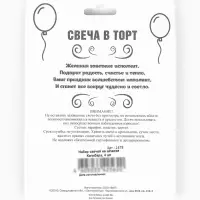 Набор свечей на шпажке "Капибара" 4 шт