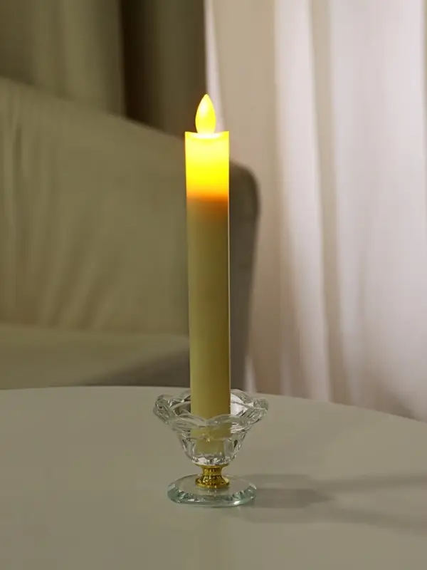 Стеклянный подсвечник на 1 свечу &laquo;Цветочек&raquo;, 5.5&times;6.8&times;6.8 см