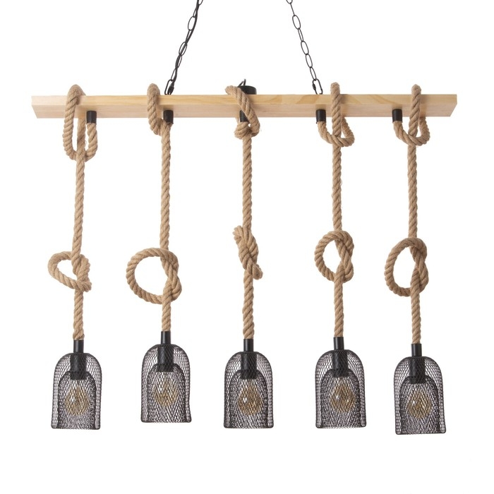 Светильник Светильник "Эндо" 5хЕ27 40Вт черный 110х11,5х60-140 см