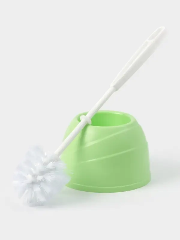 Ёршик для унитаза Aqua, 13&times;13&times;36 см, с подставкой, салатовый