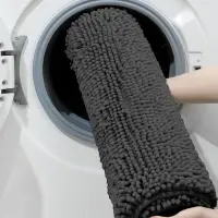 Коврик для дома LaDо́m, букли, плотность 1100 г, 50&times;80 см, графитовый