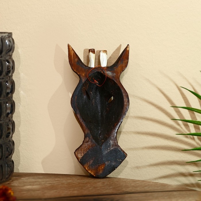 Маска Маска "Зебра" албезия 19х9х4 см