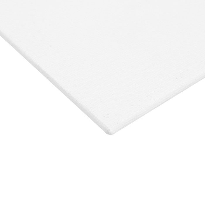 Холст на картоне 20 х 20 см, 100% хлопок, 280 г/м2, толщина 3 мм, мелкое зерно Холст на картоне 20 х 20 см, 100% хлопок, 280 г/м2, толщина 3 мм, мелкое зерно