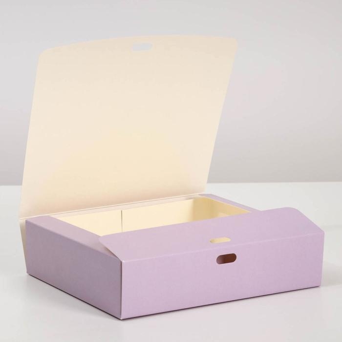 Коробка подарочная складная, упаковка, «Лавандовая», 31 х 24.5 х 8 см Коробка подарочная складная, упаковка, «Лавандовая», 31 х 24.5 х 8 см