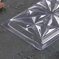 Форма для шоколада &laquo;Цветы&raquo;, пластик, 20.5&times;10.5&times;1.5 см, прозрачная