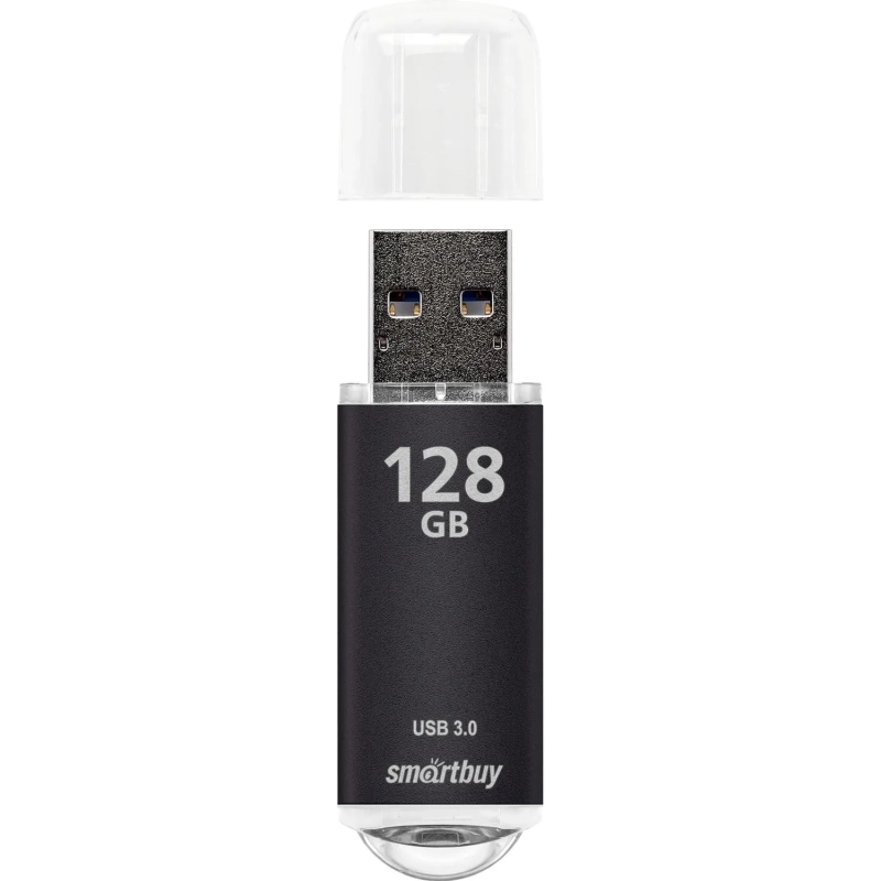 Флеш-память Smartbuy UFD 3.0/3.1 128GB V-Cut Black (SB128GBVC-K3)