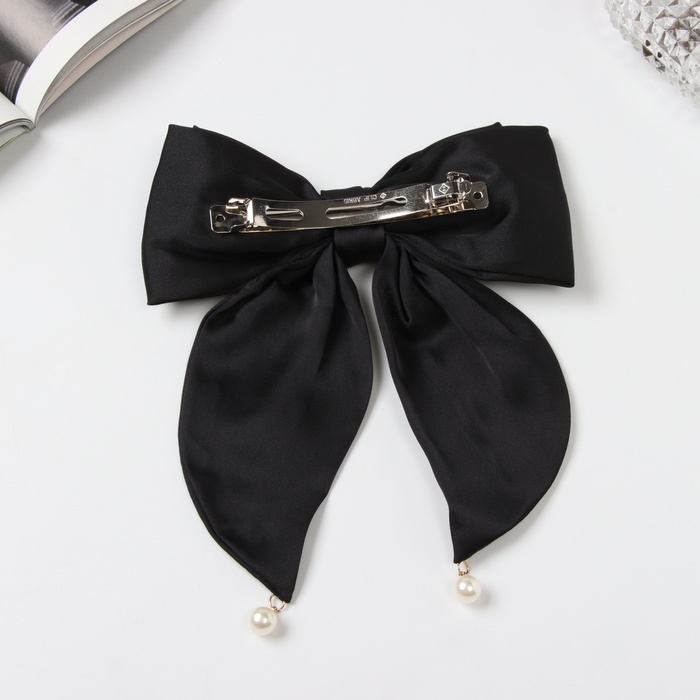 Заколка-автомат для волос Заколка-автомат для волос "Джулия" двойной бант, 18х15 см, чёрный