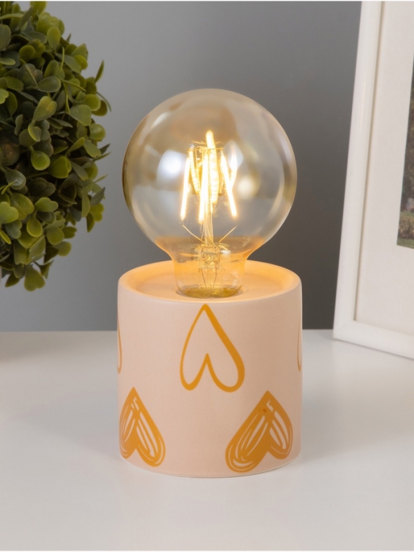 Светильник Светильник "Цилиндр" большие сердца LED 2хАА 8,5х8,5х17см