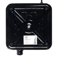 Плитка электрическая LHP-002, 1 конфорка, 1000 Вт, нагреватель диск, чёрная