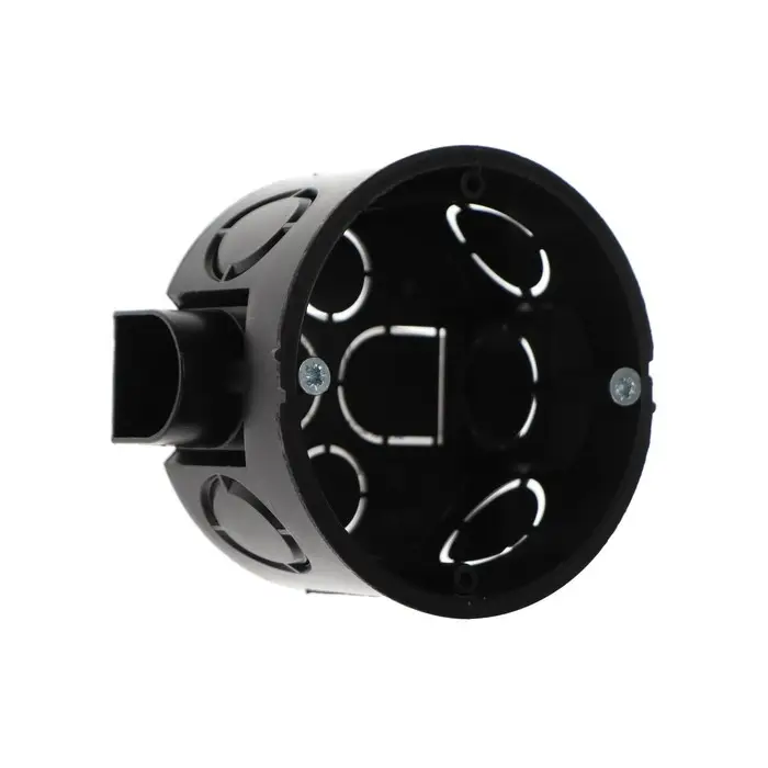 Коробка установочная Luazon Lighting, 68х40 мм, IP20, для сплошных стен, черная Коробка установочная Luazon Lighting, 68х40 мм, IP20, для сплошных стен, черная