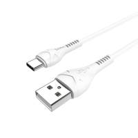 Кабель Hoco X37, Type-C - USB, 3 А, 1 м, PVC оплетка, белый