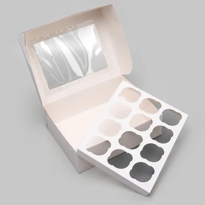 Коробка для 12 капкейков с окном, 32.5&times;25.5&times;10 см
