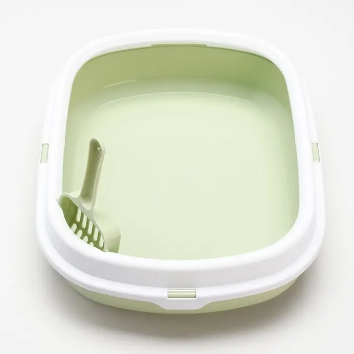 Туалет с бортом 40×34×11 см, зелёный