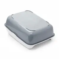 Лоток для кошек, 50.5&times;39&times;23 с, без сетки, пластик, серый