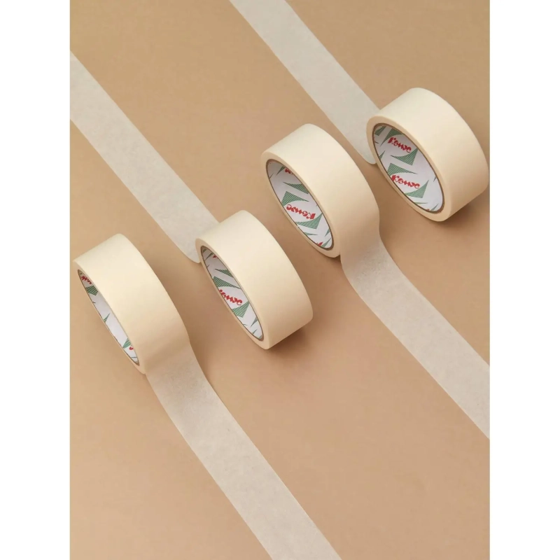 Клейкая лента бумажная (малярная) Комус 38мм х 19м, креппированная