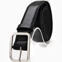 Ремень женский Classic, 110&times;3 см, пряжка металл, серебристая, чёрный