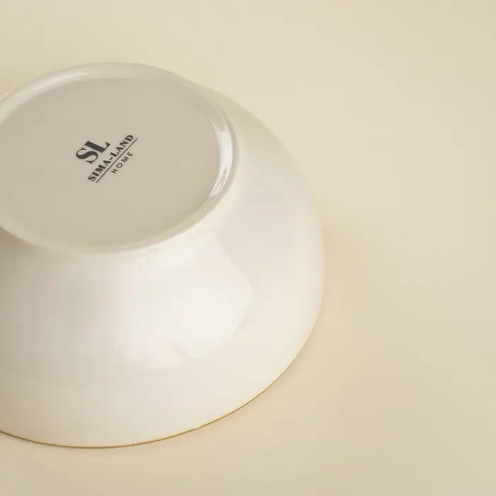 Салатники SL Home &laquo;Леггеро&raquo;, 1.2 л, d=18.5 см, набор 2 шт., фарфор, бежевые