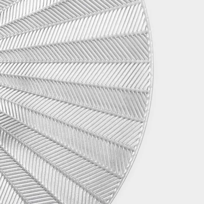 Салфетки сервировочные на стол Доляна Fly, d=38 см, 4 шт., серебряные