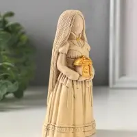 Фигурка гипс &laquo;Берегиня Хранительница времени&raquo;, 13.5&times;5&times;5.5 см, слоновая кость