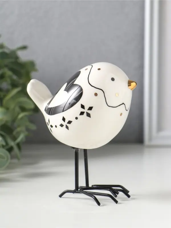 Сувенир керамика "Птенчик с крыльями-сердечками" 9,2х6,3х10,3 см