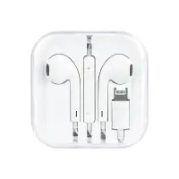 Гарнитура Lightning Epods ISA (работает через Bluetooth) белые