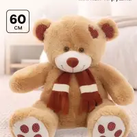 Мягкая игрушка &laquo;Медведь Тони с шарфом&raquo;, цвет кофейный, 60 (120) см
