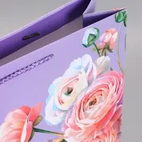 Пакет подарочный "Счестье+Любовь", ламинированный, 33 х 42,5 х 10 см