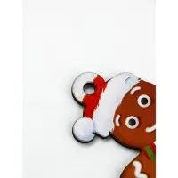 Подвеска новогодняя деревянная &laquo;Печенька&raquo;, набор 10 шт.