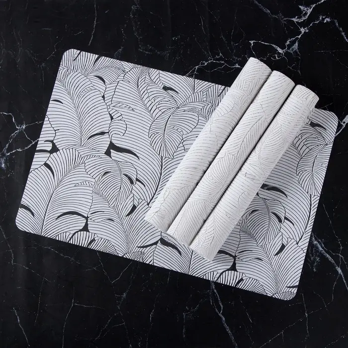 Салфетки сервировочные на стол &laquo;Мираж&raquo;, 4 шт., 30&times;45 см, белые