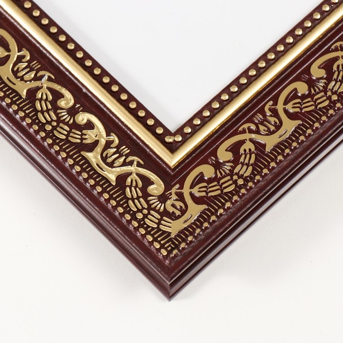 Фоторамка пластик 20х25 см Фоторамка пластик 20х25 см "Греция" коричневая с золотом 27х32 см