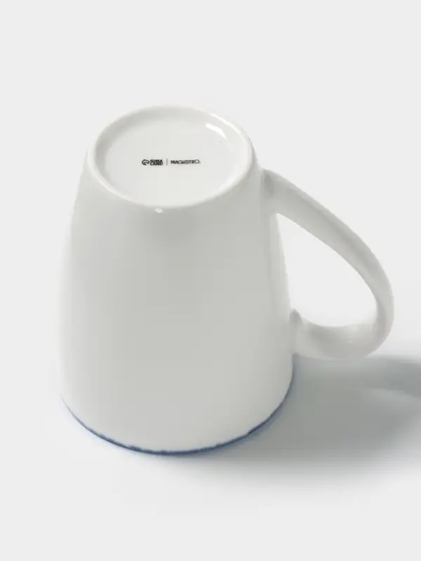 Кружка Magistro Blue Lagoon, 350 мл, фарфор, белая