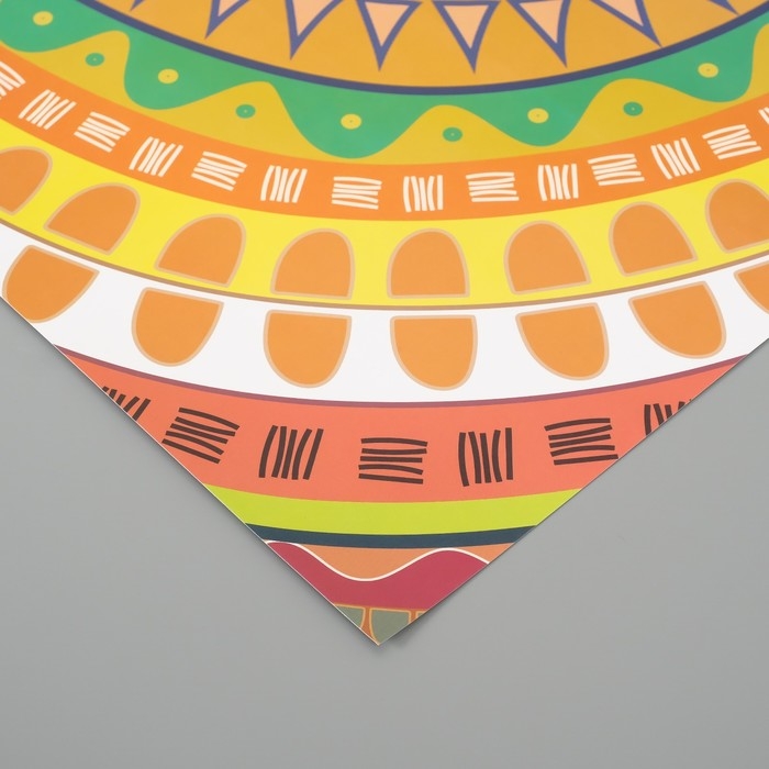 Бумага для скрапбукинга Бумага для скрапбукинга "Этнические узоры" плотность 180 гр набор 5 шт 30,5х32 см