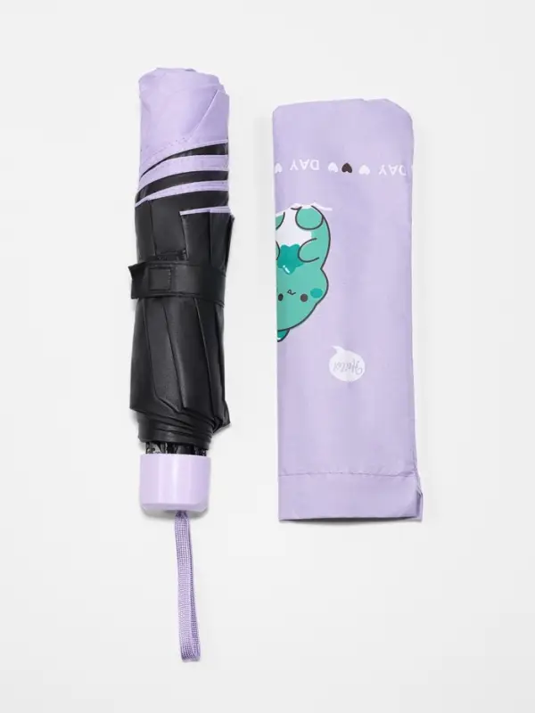 Зонт механический &laquo;Динозавр&raquo;, 4 сложения, 8 спиц, R=49/56 см, d=98 см, МИКС